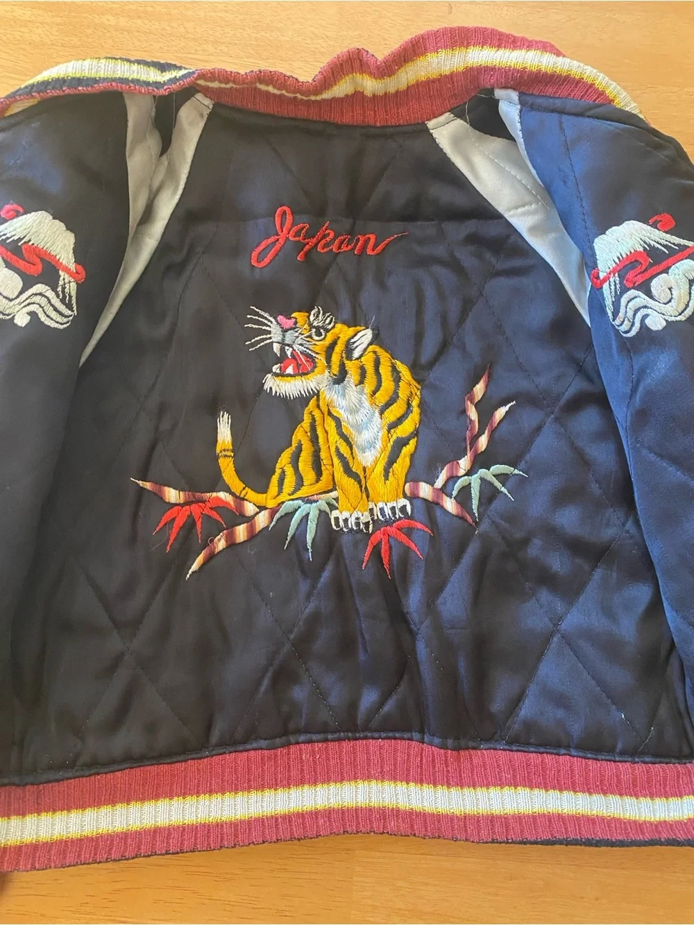 1950s Japanese Reversible Sukajan Tiger Souvenir Jacket Coat Bomber Vintage Tour